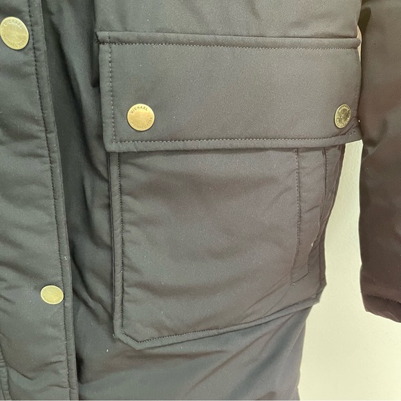 Michael Kors down jacket soft shell with hood longline women’s size small - Picture 4 of 10